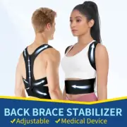 Adjustable Posture Corrector Low Back Support Lumbar Brace Belt For Women Men
