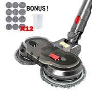 OZNALA Electric Motorised Mop Head for Dyson V7 V8 V10 V11 Cordless Vacuum Cleaners Attachment Wet Dry Dual-use with Water Tank, Water Cup, 12 Mop Pads