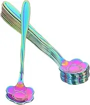 MUSISALY 10pcs Demitasse Espresso Spoons: Stainless Steel Serving Spoon for Coffee Appetizer Dessert Caviar Sugar Ice Cream Tea - Home Shop