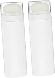 SAFIGLE 2Pcs Powder Puff Containers Simple Talcum Powder Storage Boxes Travel Friendly Bottles for Care Durable Beautiful Design for Parents