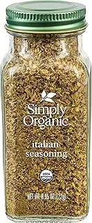 Simply Organic Italian Seasoning Large Glass, 27g