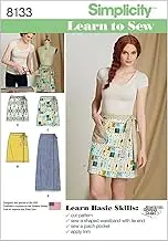 Simplicity 8133 Misses' Learn to Sew Wrap Skirts Sewing Pattern, Size 6-8-10-12-14-16-18