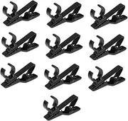 Kisangel 10Pcs Microphone Clips Clip Mic Holders for Secure Microphone Placement Essential Microphone Accessories for Recording and Streaming