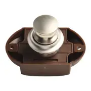 15mm-20mm Push Button Lock ABS Lock Housing Matt Nickel Affordable Brand New