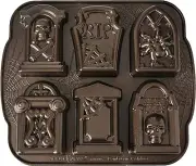 Nordic Ware Halloween Tombstone Cakelet Pan - New
