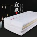 天一堂半生半熟宣紙批發100張書法紙作品紙國畫工筆畫初學者生宣紙熟宣紙寫毛筆字四尺練字對開書寫