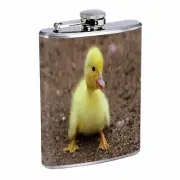 Yellow Duckling Em1 8oz Stainless Steel Flask Drinking Whiskey Liquor