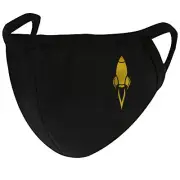 Spaceship Nasa Gold Foil - Adult Youth Face Mask Cover Fashion 2 Layers +Pocket