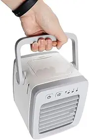 COOKX Mini Portable Air Conditioner Multi-Function Humidifier Purifier USB Desktop Air Cooler Fan with Water Tank Home