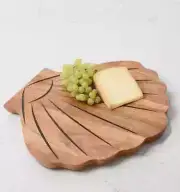 The Cellar Coastal Shell 13" Acacia wood Cheeseboard - NEW