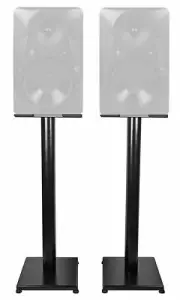 Rockville 29 Black Steel Studio Monitor Speaker Stands For Mackie MR524 Monitors