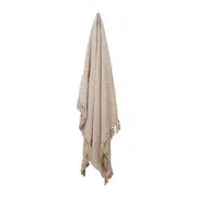 J.Elliot Soho Cotton 130x170cm Throw Sofa Couch Home Decor Ivory & Irish Cream