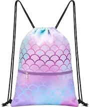 WAWSAM Drawstring Backpack for Kids - 34 x 45cmSports Gym Bag Waterproof Beach Swimming