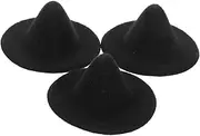 KICHOUSE 3Pcs Tiny Witch Hats for Dolls Miniature Craft Accessories Halloween Hat for DIY Projects for Doll Decoration and Creative Play