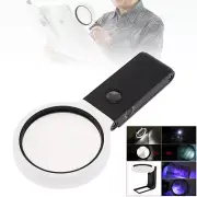 5X 25X Magnifying Glass With 8 LED, Stand Handheld Magnifiers for Jewelry Crafts