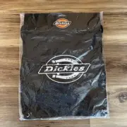 Dickies Drawstring Backpack Sports Sackpack Gym Sack New Black And White
