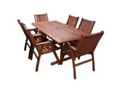 Tropical 1.8m 7 Piece Outdoor Dining Set