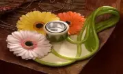 Gerbera Flower Candle Holder