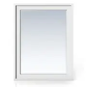 James Martin Furniture E444-M30-GW 30 in Addison Rectangular Mirror Glossy White