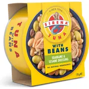 Sirena Tuna With Beans Edamame & Sesame Dressing 170g