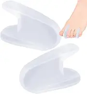 Toe Corrector,Soft A-Shaped Toe Spreader Silicone - Flexible Reusable Toe Separator For Valgus Big Toes Feet Overlapping Toes Shwing