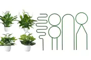 4Pcs Indoor Plant Trellis for Potted Plants Climbing Mini House Plant Support Stake-Green