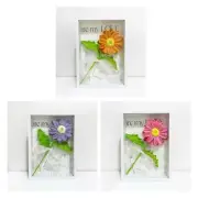 Crochet Flower Hand-knitted Handwoven Flower with Photo Frame Handicraft