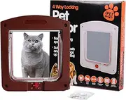 Cat Window - Weatherproof Pet Flap,Reusable Puppy Barriers, Adjustable Kitten Gate Pet Supplies for Indoor, Basement, Garag