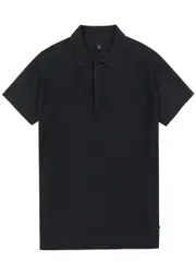 Alpha Tauri Fenzi Knitted Polo Shirt - Black - M M