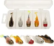 Jumping Fish Lures Kit - Simulation Soft Fishing Lures | 5X Colorful Slow Sinking Bait, Angling Tackle Kits for All Water Layers