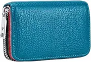 [AZIDWERYQ] Credit Card Holder Zipper Leather Purse RFID Blocking Case Accordion Wallets for Women Men Bank Card Wallet