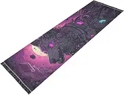 ZRYSMY Washable Runner Rug Cyberpunk Wolf Purple 2’ x 6’ Non-Slip Floor Carpet Runner Rug for Hallways Kitchen Laundry Room Bedroom Floor Carpet Runner- Soft Thin Mat for Family Pet