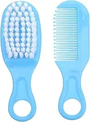 MOBUTOFU 1 Set Hair Brush Comb Kit Newborn Infant Massage Care Static-Free Gentle on Scalp