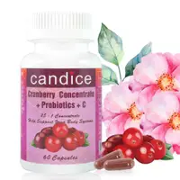 在飛比找ETMall東森購物網優惠-【Candice】康迪斯天然蔓越莓+益生菌膠囊 (60顆/瓶