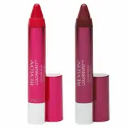 2 X PACK REVLON COLORBURST LACQUER LIP BALM ❤ 120 VIVACIOUS + 125 FLIRTATIOUS