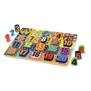 Melissa & Doug Chunky Puzzle Numbers 20 Pieces 3832