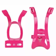 Soma Oppy X 1-Strap Toe Clips Pink S/M Pair Track Fixed Gear Road Tour Bike