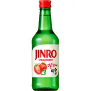 Jinro Strawberry Soju Bottle 360mL