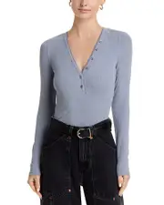 Frame The Mesh Trim Rib Henley
