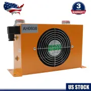 Hydraulic Air Cooler Air-cooled Oil Radiator AH0608T-CA DC12V 1.8KW 60L/min