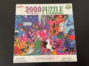 eeboo 2000 Piece Jigsaw Puzzle “Peacock Garden” *New*