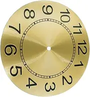 TINEASUR DIY Wall Clock Accessory Aluminum Clock Dial Replacement Round Dial Disc for DIY Projects