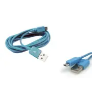 100X 3FT MICRO USB DATA SYNC CHARGER CABLE AQUA BLUE HTC EVO ONE NEXUS 7 KINDLE