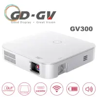 在飛比找momo購物網優惠-【GD · GV】GV300無線微型高亮行動投影機-晶漾白(