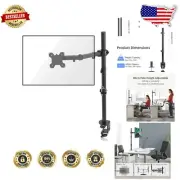 Fully Adjustable Single Monitor Arm for 17-32 inch Screens, Up to 31.5" Tall
