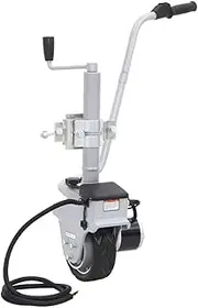 vidaXL Trailer Mover with Robust Aluminium Construction - Compact and Portable 350W Motorised Jockey Wheel for Caravans, Boats, Trailers