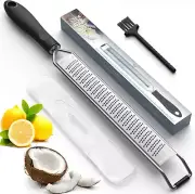 Lemon Zester & Zester Grater with Handle - Stainless Steel Graters for Kitchen,