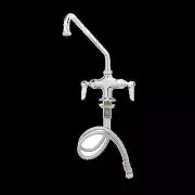 T&S Brass B-0202 Double Pantry Faucet w/ 6" Swing Spout