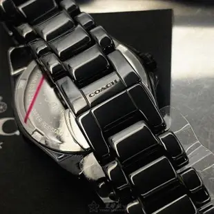 【COACH】COACH手錶型號CH00131(黑色錶面黑錶殼深黑色陶瓷錶帶款)