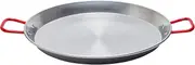 Garcima Carbon Polished Steel Paella Pan, 550 mm Size,Silver